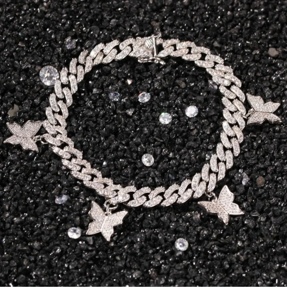 Elegant Silver Butterfly Bracelet